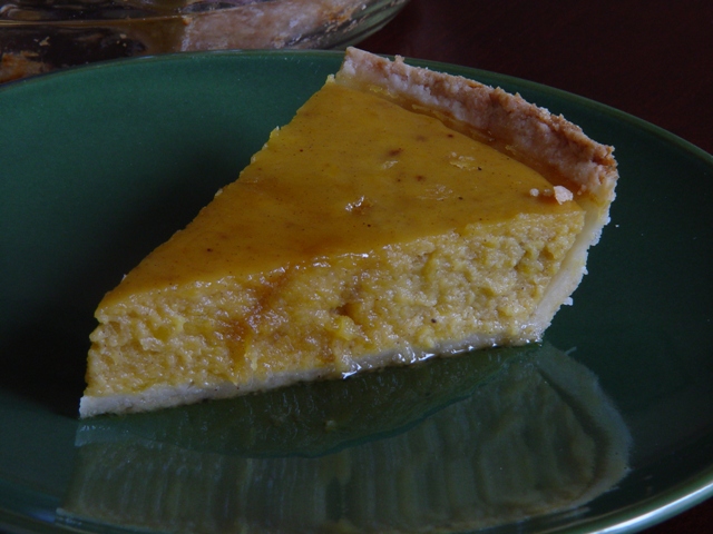 Picture of a slice of Maple Roasted Pepper Squash Pie