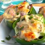 Philly Turkey Stuffed Green Peppers recipe - from Tablespoon!